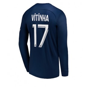 Paris Saint-Germain Vitinha Ferreira #17 Hemmatröja 2022-23 Långärmad